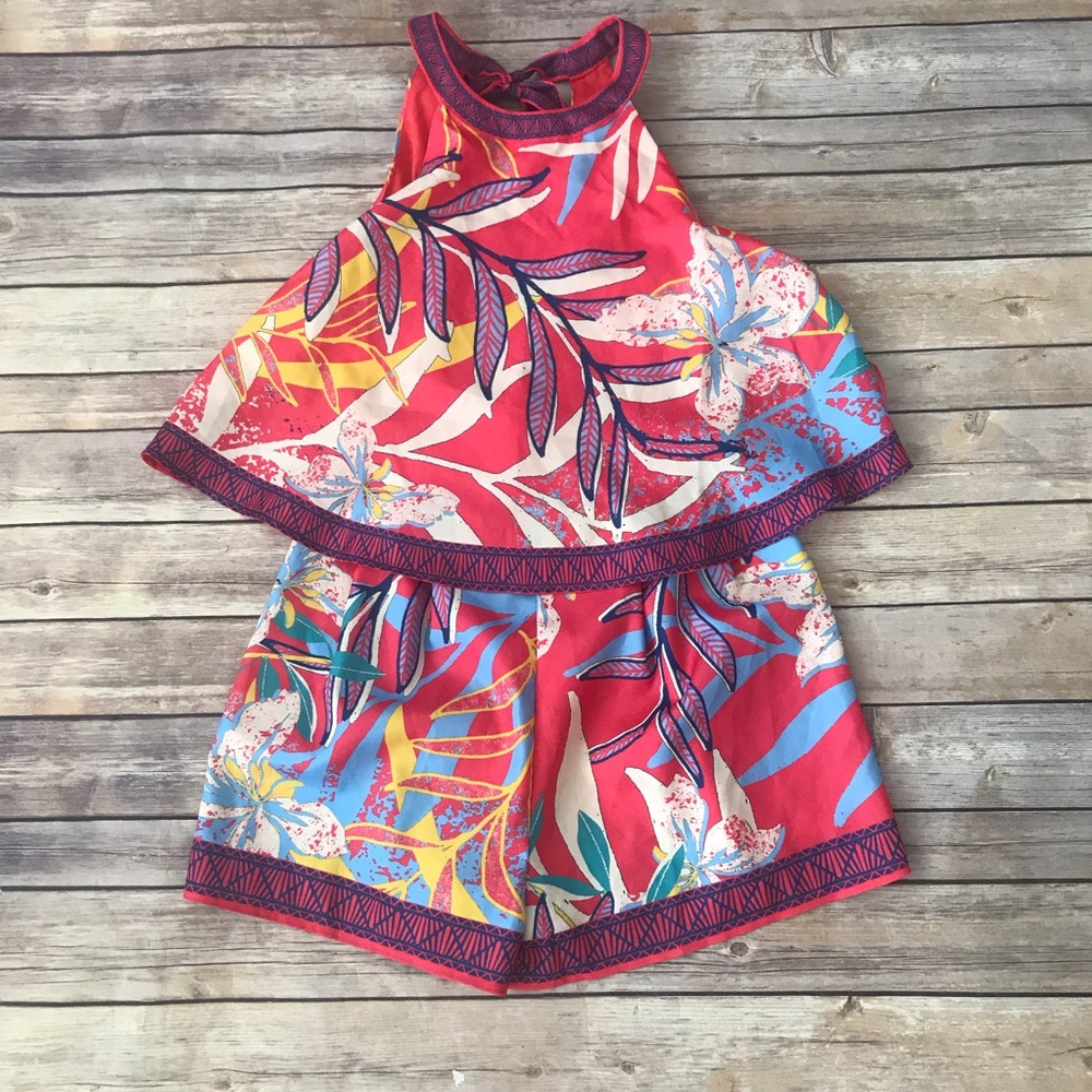 Flying Tomato Floral Romper